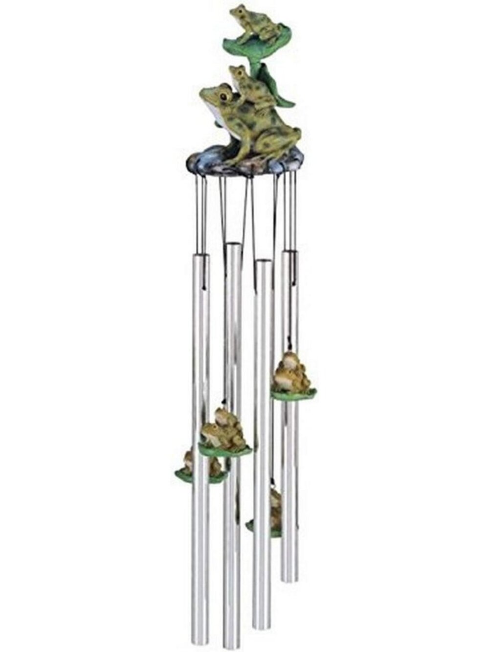 Charming Frog Wind Chime - Round Top Hanging Garden Decor for Porch & Patio